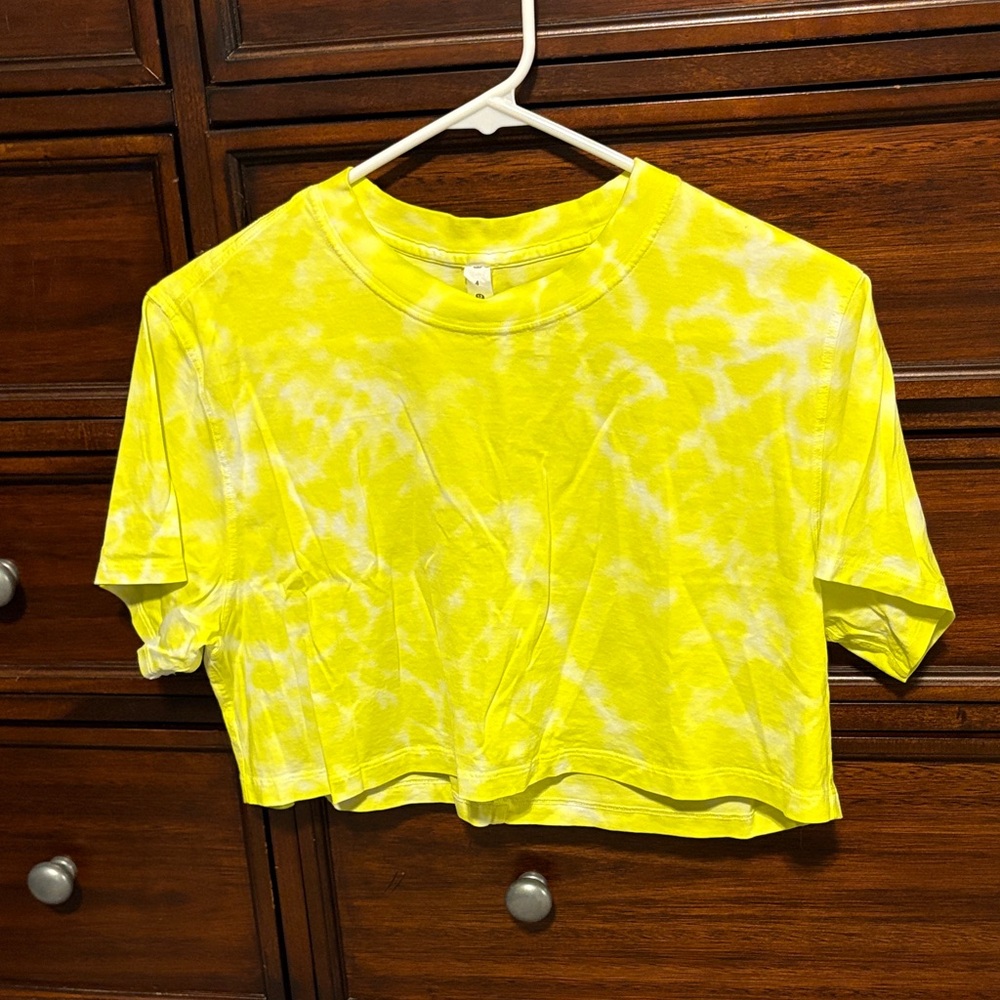 Lululemon Athletica Bright Yellow Crop Top